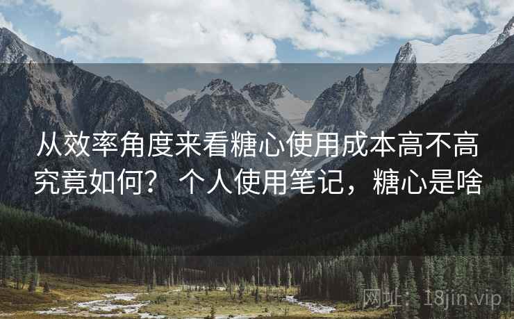 从效率角度来看糖心使用成本高不高究竟如何? 个人使用笔记,糖心是啥