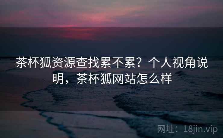 茶杯狐资源查找累不累？个人视角说明，茶杯狐网站怎么样