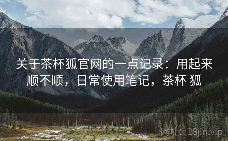 关于茶杯狐官网的一点记录:用起来顺不顺,日常使用笔记,茶杯 狐